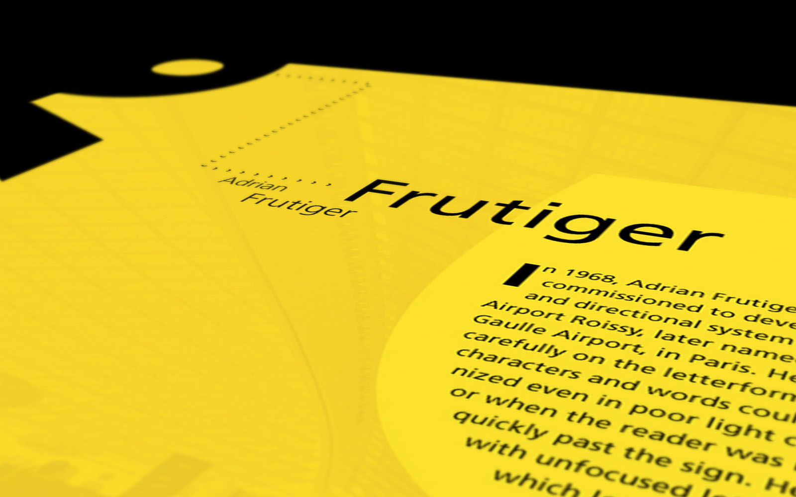 frutiger typeface